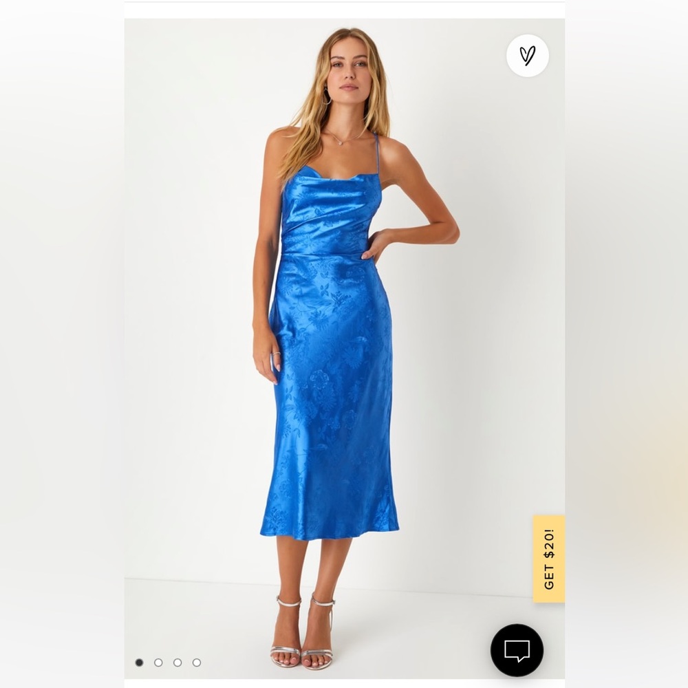 NWT cobalt blue midi dress